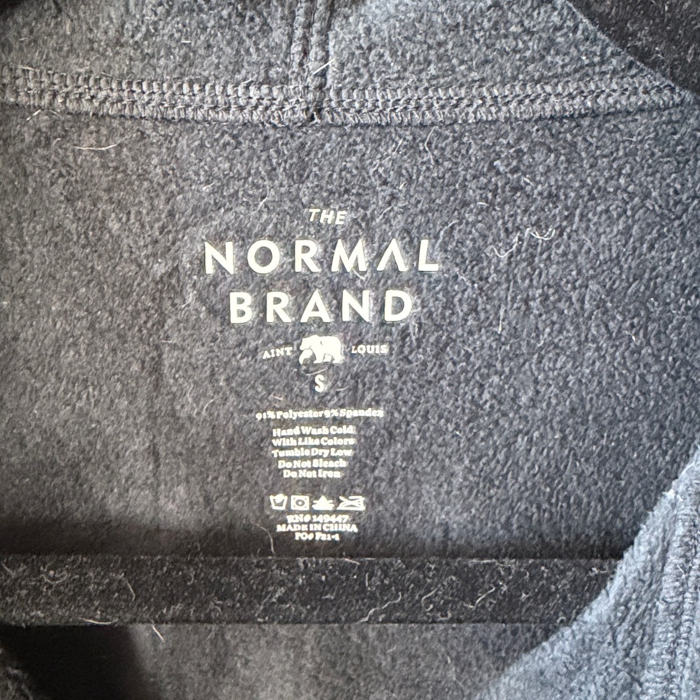 The Normal Brand Black Hoodie - Picture 2 of 3